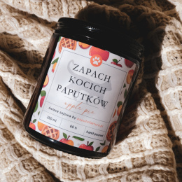 Apple Pie - Świeca Sojowa - Psie/Kocie Paputki