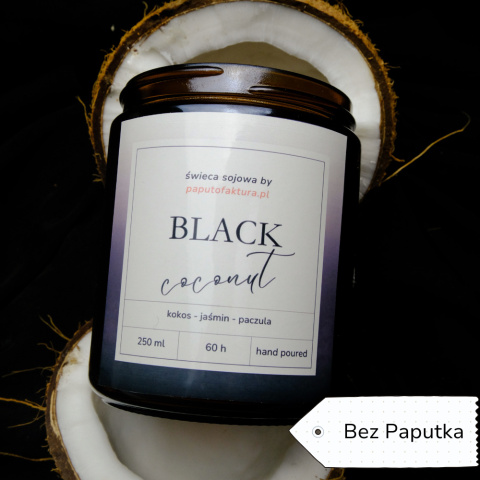 Black Coconut - Świeca Sojowa - Bez Paputka
