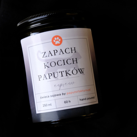 Espresso - Świeca Sojowa - Psie/Kocie Paputki Espresso - Świeca Sojowa - Psie/Kocie Paputki