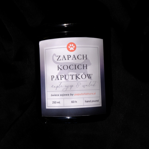 Maple Syrup & Walnut - Świeca Sojowa - Psie/Kocie Paputki Maple Syrup & Walnut - Świeca Sojowa - Psie/Kocie Paputki