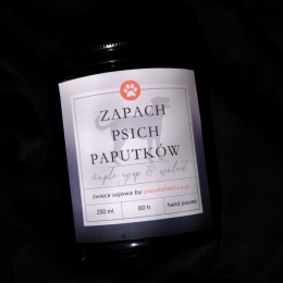 Maple Syrup & Walnut - Świeca Sojowa - Psie/Kocie Paputki