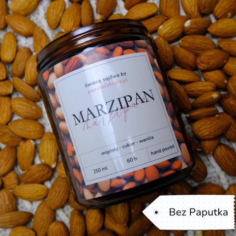 Marzipan - Świeca Sojowa - Bez Paputka Marzipan - Świeca Sojowa - Bez Paputka