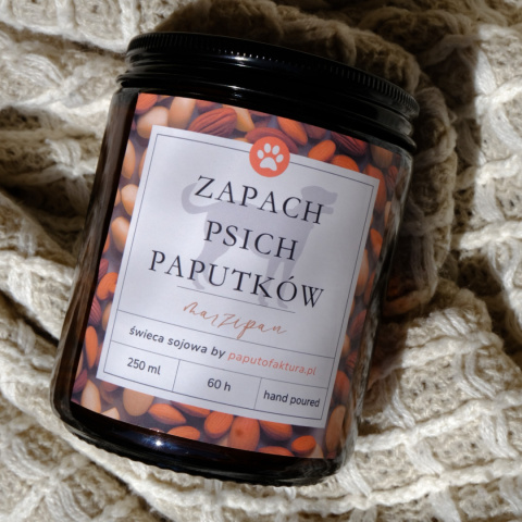 Marzipan - Świeca Sojowa - Psie/Kocie Paputki Marzipan - Świeca Sojowa - Psie/Kocie Paputki