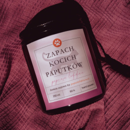 Popcorn Toffee - Świeca Sojowa - Psie/Kocie Paputki