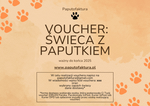 Voucher: świeca z paputkiem